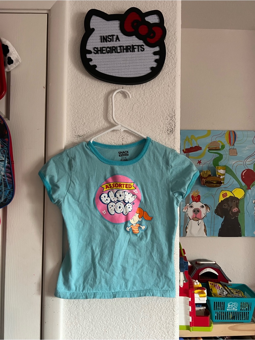 Y2K blow pop candy baby tee